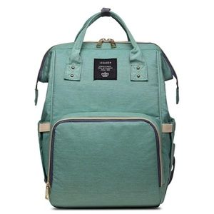 LeQueen Diaper Bag Backpack Green NWOT